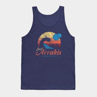 Visit Arrakis - Vintage Distressed Surf - Dune - Sci Fi Tank Top